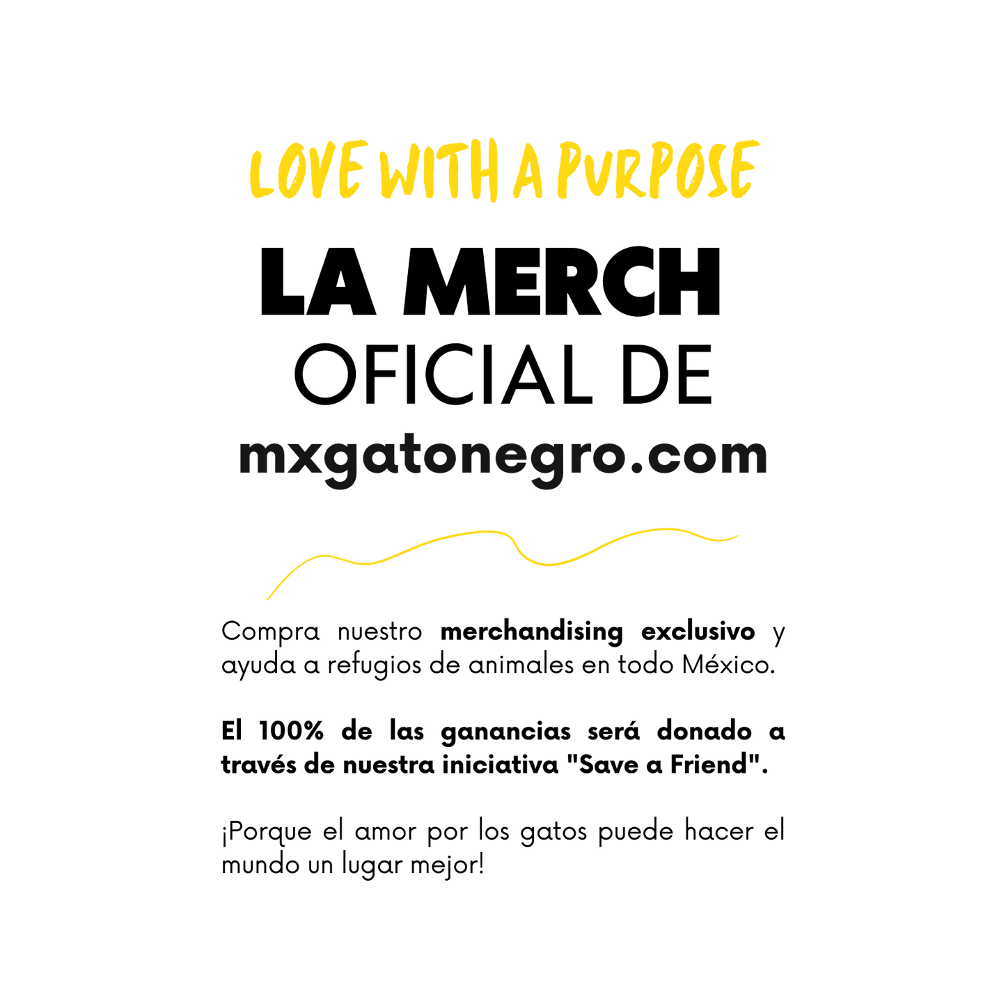 Love with a Purpose - T-Shirt (Black)