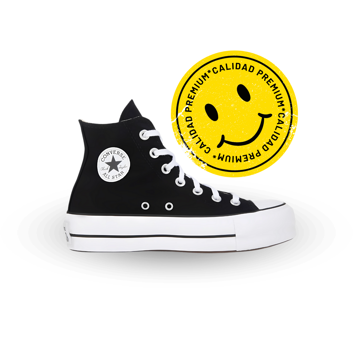 Converse Bota Chuck Taylor All Star de Plataforma Lift - Black (Premium Choice)