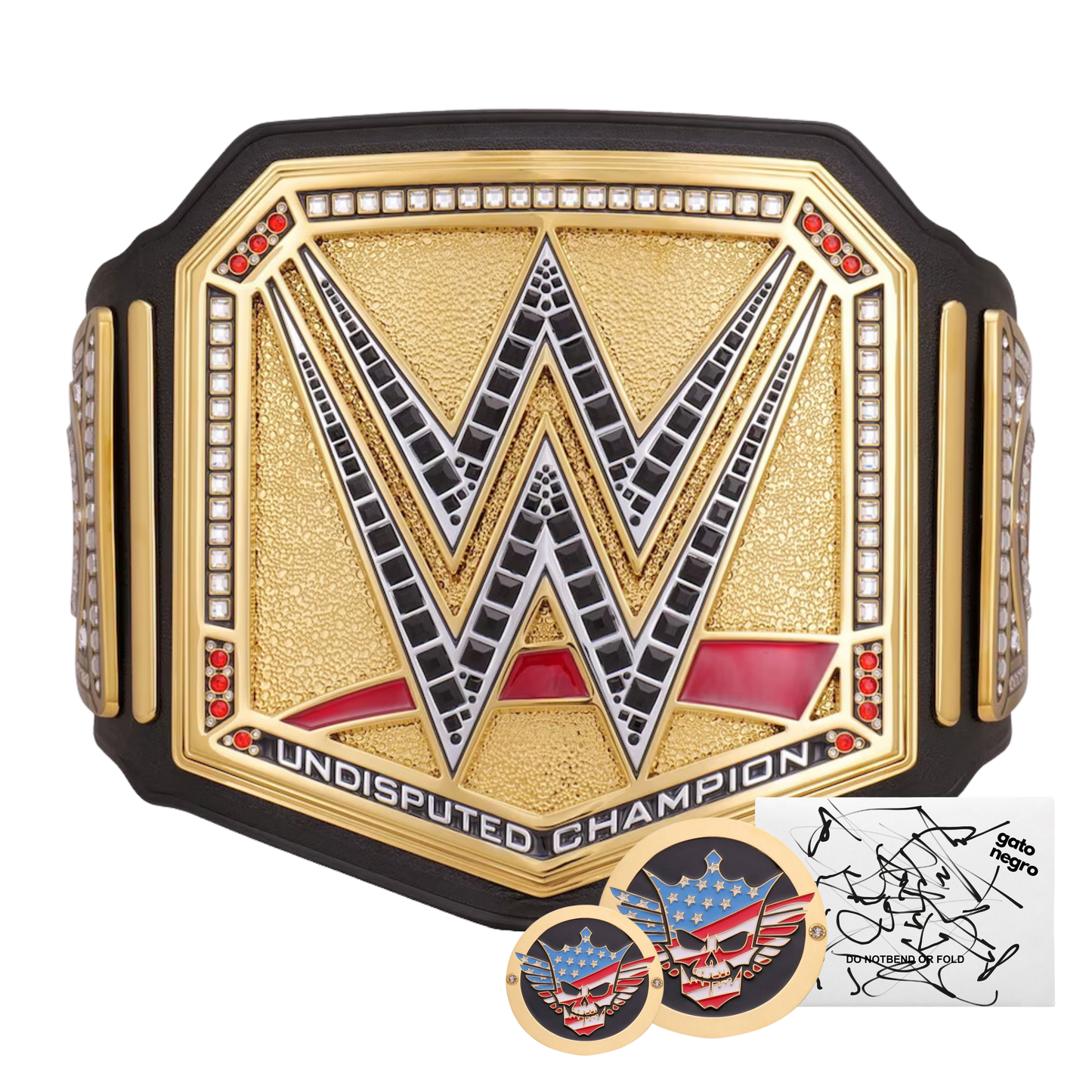 Cody Rhodes Combo: WWE Undisputed Championship Replica 1:1 Title Belt + Side Plate Set