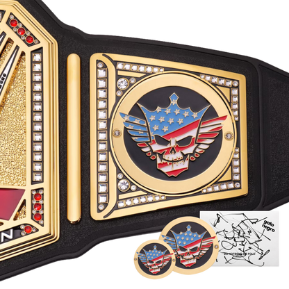 Cody Rhodes Combo: WWE Undisputed Championship Replica 1:1 Title Belt + Side Plate Set