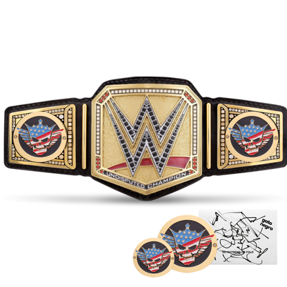 Cody Rhodes Combo: WWE Undisputed Championship Replica 1:1 Title Belt + Side Plate Set