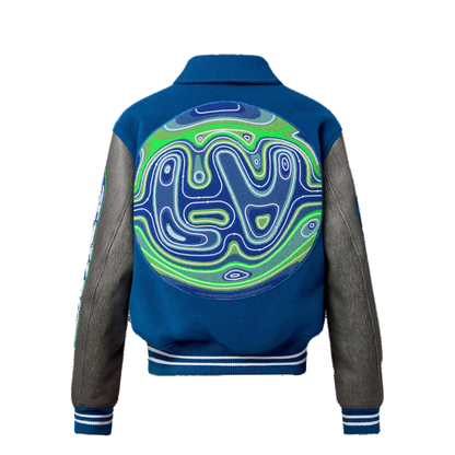 Embroidered Varsity Blouson