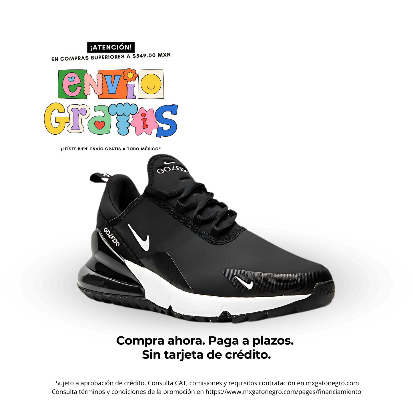 Nike Air Max 270 (Para estudiantes) - Black (Premium Choice)