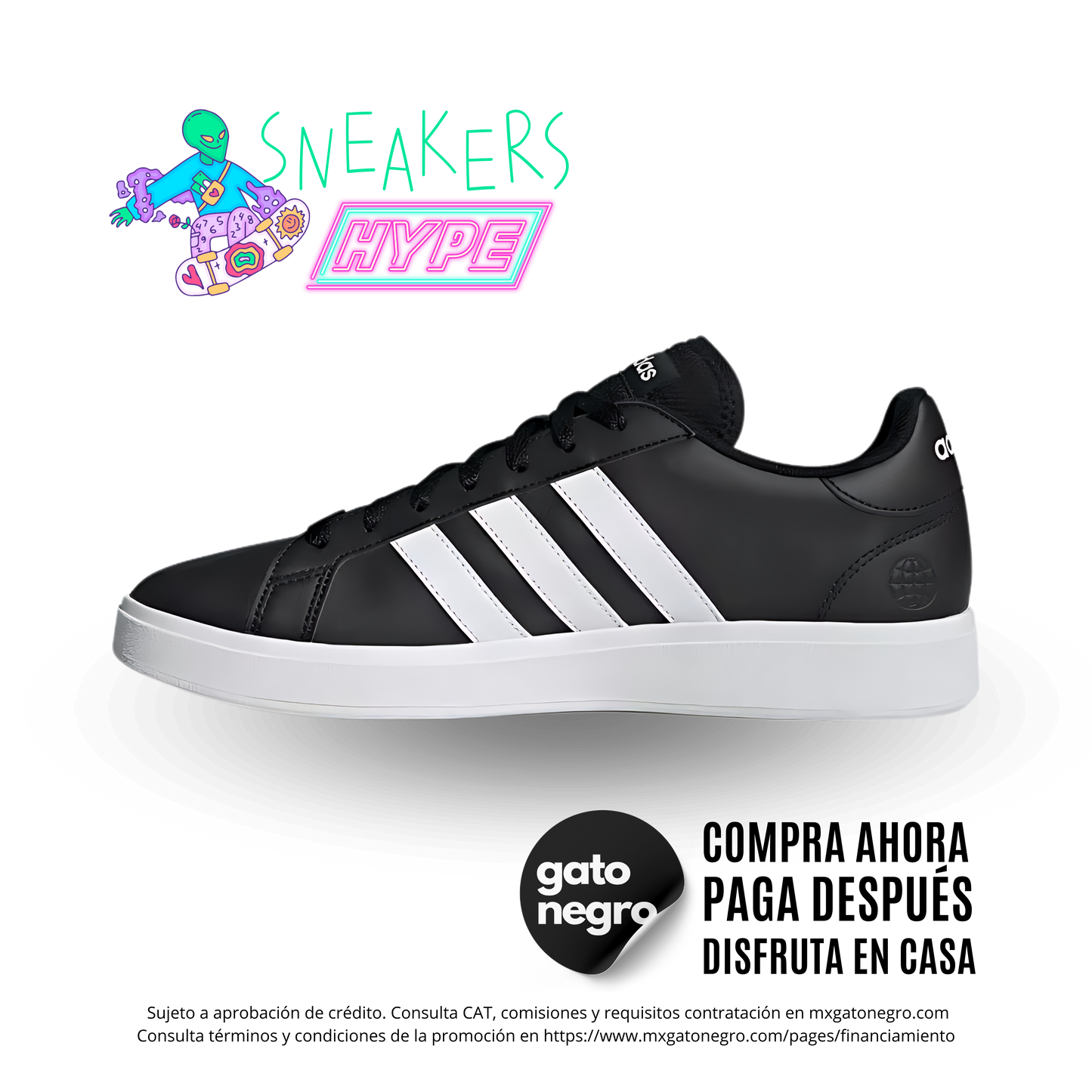 adidas Grand Court TD Lifestyle Court Casual - Black (Premium Choice)