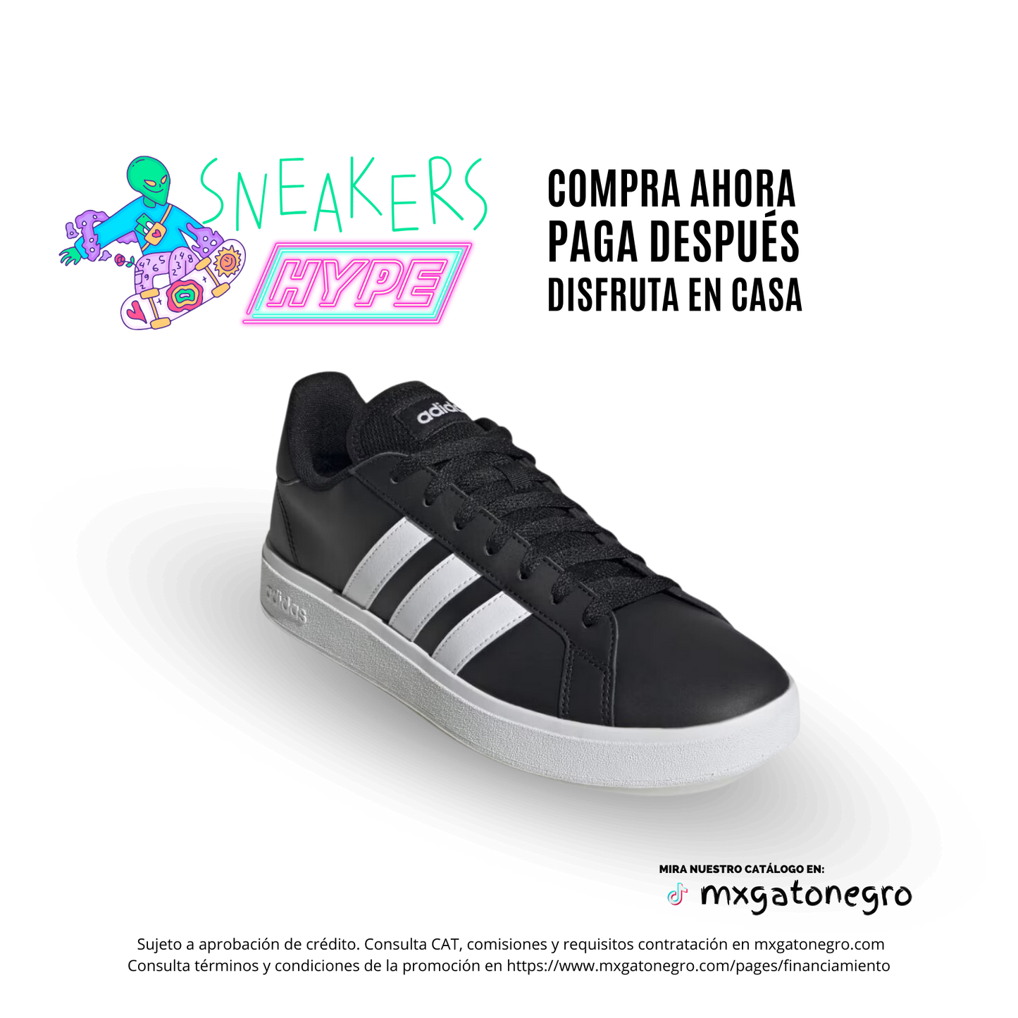 adidas Grand Court Lifestyle - Black (Premium Choice)